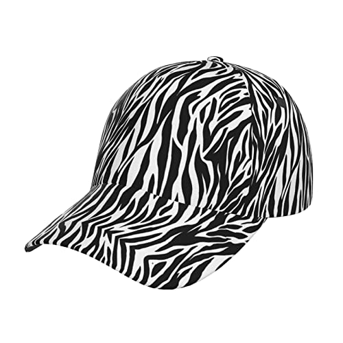 Yaxinduobao Casquette de baseball avec imprimé zèbre - Unisexe - Hip Hop - Casquette de camionneur - Casquette de papa - Casquette de sport tendance réglable, Zébré, taille unique