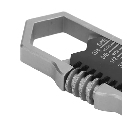 Mini Chave, Chave Ajustável de Aço Inoxidável Edc Portátil Resistente para Reparo Ao Ar Livre