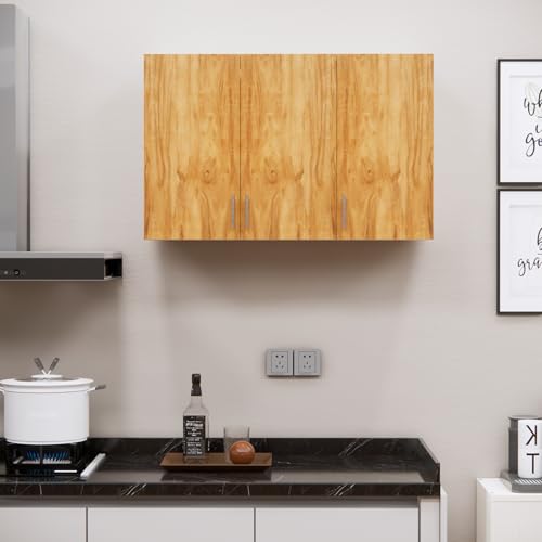 Image of SPECIALITY PANELS 3 Door Modular Wall Mounted Kitchen Cabinet with Adjustable Shelf Space Saving Storage Unit | Engineered Wood Cupboard for Kitchen Living Room Organizer Furniture | DIY Assembly