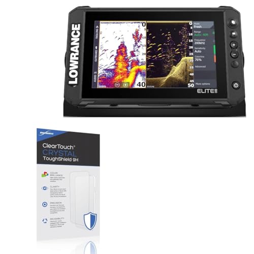 BoxWave Screen Protector Compatible with Lowrance Elite FS 9 - ClearTouch Crystal ToughShield 9H (2-Pack), Clear 9H Tough Flexible Film Screen Protector