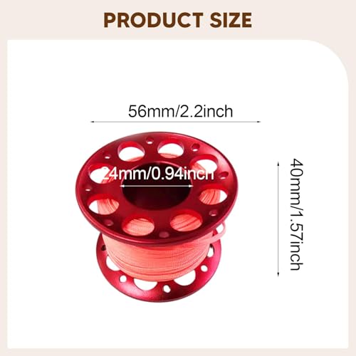 Moulinet plongée aluminium durable et ligne nylon tressé premium - 3