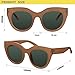 mosanana Oversized Round Cat Eye Sunglasses for Women Trendy Orange Big Large Cool Cute Fashion Chunky Funky Stylish Aesthetic Mantis