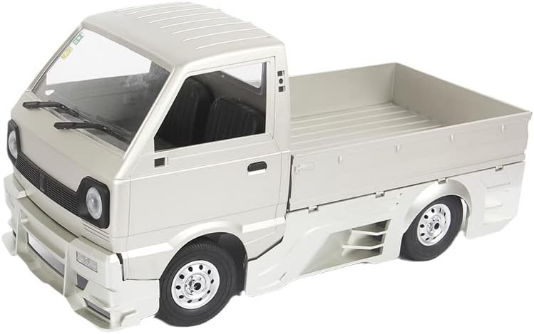 Miniatura 2 de The perseids Piezas de actualización de orugas RC WPL D12 RC Kit de cuerpo ancho, kits de modificación de autos RC para WPL D12 (plateado)