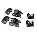 Rugged Ridge 11210.11 Black Aluminum Hood Catch Set - Pair