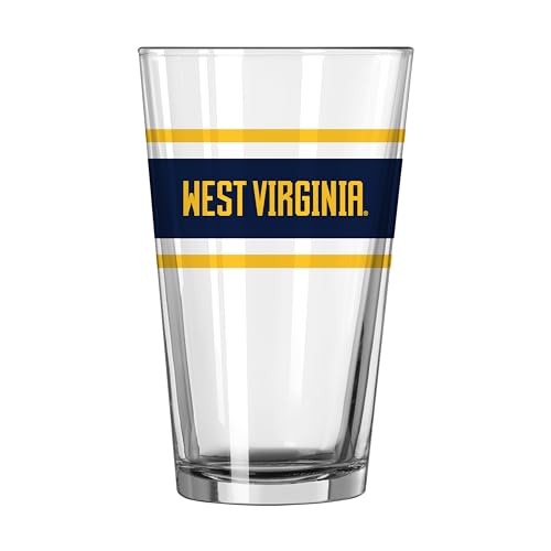 Image of Logo Brands NCAA 16 oz Pint Glass - Durable Glass With Bold Team Color- Chip-Resistant Rim Drinkware For Fans, Tailgates, Home Bars & Everyday Use