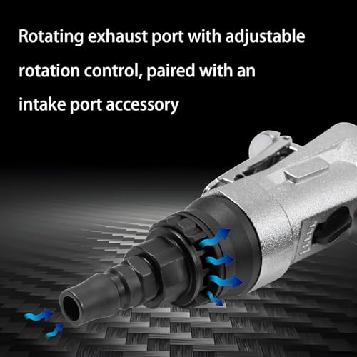 Pneumatic Chamfer Tool, Adjustable Speed Metal Deburrer with Pre-Installed Carbide Blades, 30000RPM Air Beveler