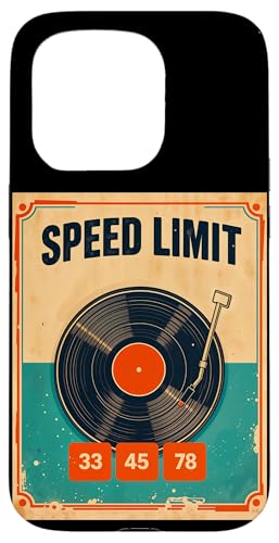 Tourne-disque vinyle rétro pour DJ 33 45 78 tr/min Coque pour iPhone 15 Pro