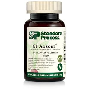 Standard Process – GI Adsorb for Gastrointestinal Health and Elimination – Calcium, Iron, Clinoptilolite, Chlorella…