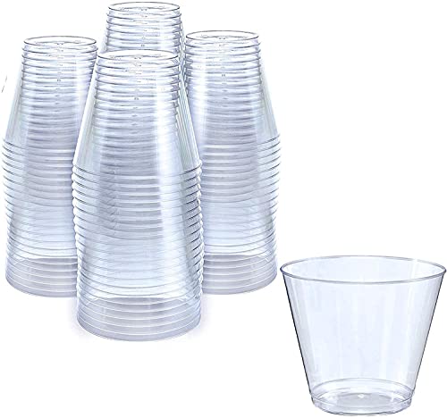 Black Friday - 50% OFF Small Clear Plastic Cups  Hard Disposable Cups 