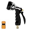 Tuinslang spuitpistool met 7 patronen,Heavy Duty metalen tuinslang mondstuk zinklegering hogedrukwaterpistool groter…