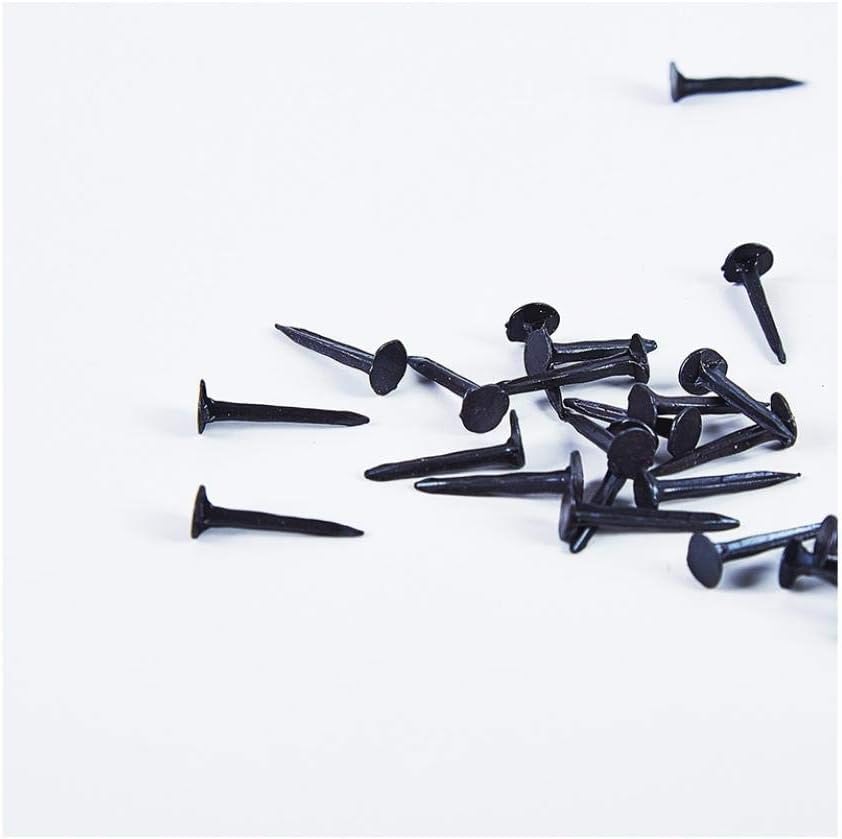 Clavos surtidos para madera, alfileres para panel, clavos de hierro cuadrados para picos, 90 piezas - 10 mm miniatura 1