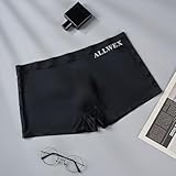 Calzoncillos tipo bóxer ultrafinos de seda de hielo sin costuras con tela elástica transpirable para un uso diario cómodo (XL negro)