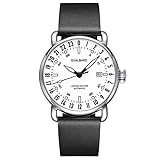 Cinturino / Fibbia: Vera pelle, 22mm, espulsione facilitata Vetro: Zaffiro bombato antigraffio Altre caratteristiche: Impermeabile 100 m., garanzia 12 mesi, peso 80gr (senza cinturino)