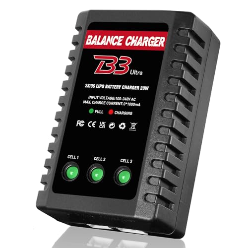 LiPo Battery Charger 2S-3S RC Balance Charger (Red)