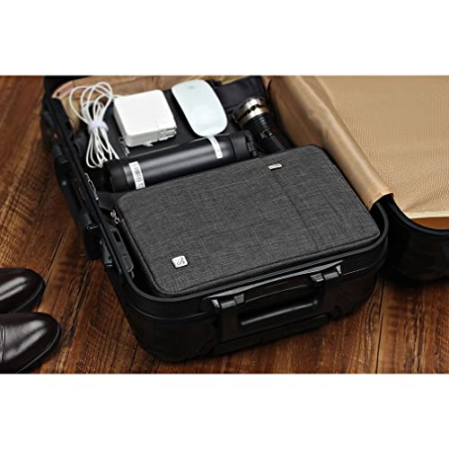 Nidoo 12.5-13.3 Inch Laptop Sleeve Case Water Resistant Protective Notebook Bag For 13.6" 13.3" Macbook Air M2 2022 M1 / 13" Macbook Pro Touch Bar / 12.9" Ipad Pro / 14" Huawei Matebook 14, Dark Grey #TOP5