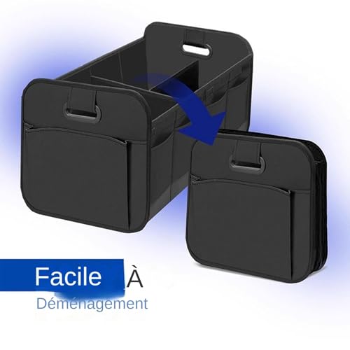 Organisateur de coffre de voiture à compartiments pour le rangement de berline et SUV