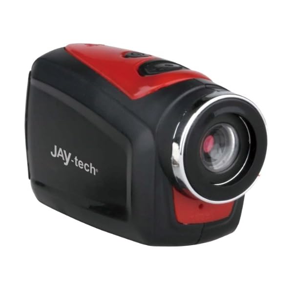 JayTech DVH108 HD Action Cam (1,3 Megapixel CMOS Sensor, Micro-SD Kartenslot) rot