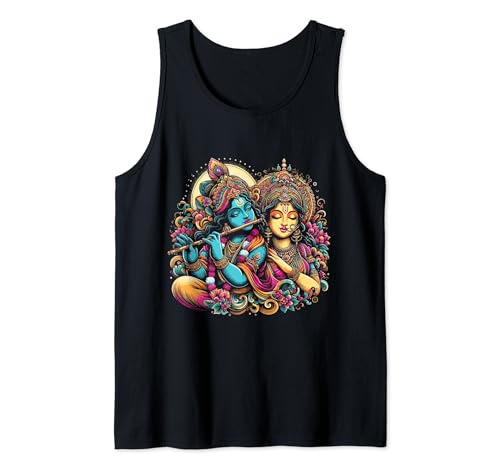 Lord Shri Krishna Radha Rani Radhika Krishna Lover Devotee Tank Top