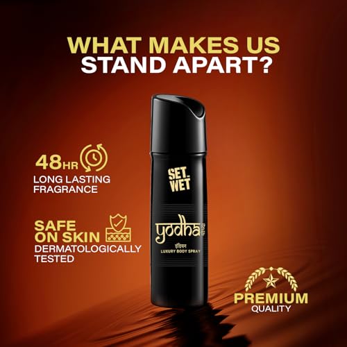 Image of Set Wet Yodha Indian Luxury Body Spray I Long Lasting Body Spray for Men I Manly & Luxury Fragrance for Men, 150ml