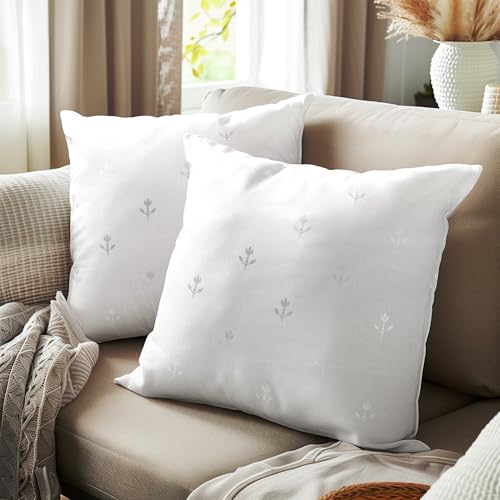 Image of Encasa XO Silver Foil Cushion Covers, Pillow Cases, No Inserts Grey | 16 inchx16 inch | Heavyweight Satin Weave | Concealed Zipper | Machine Washable | Set of 2