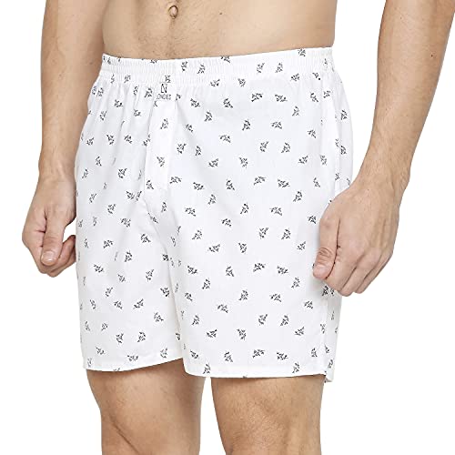 Image of Longies Cotton Men Printed Boxers Pack of 3 Regular Inner wear (LGBOXPO3V005 Red,Navy,Navy3291 S)