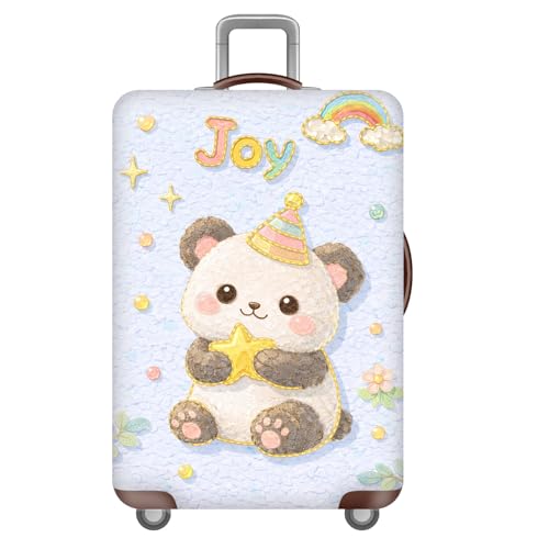Funda para Equipaje,Funda para Maleta,Lavable Y EláStica,Fundas Maletas De Viaje,Protectores Personalizados,Accesorios para Equipaje,Luggage Cover para NiñOs,Adultos (Panda,XL(29-32inch))