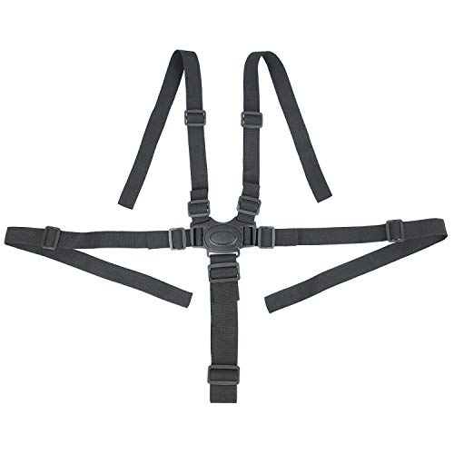 Monsieur Bébé - Harnais de sécurité universel 5 points pour chaise haute bébé - Noir Cover