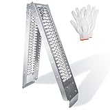 Alloy Steel Motorcycle Ramp, 750 Lbs Capacity...