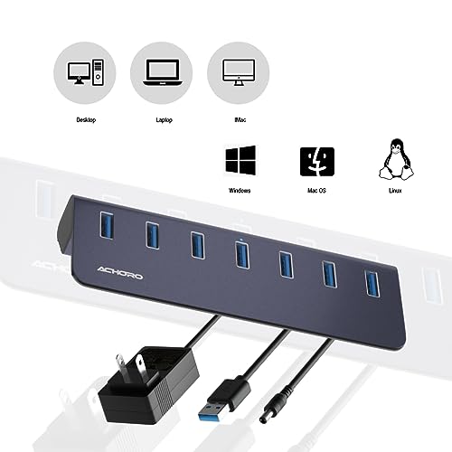 Hub USB multiple pour ordinateur Achoro, la solution pour connecter clavier, souris et tablette