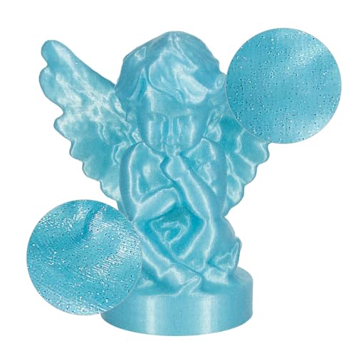 Image of iSANMATE Clear PLA 3D Printer Filament, Transparent Glitter Sky Blue PLA Filament 1.75 mm, 3D Printing Filament 1KG /2.2lb