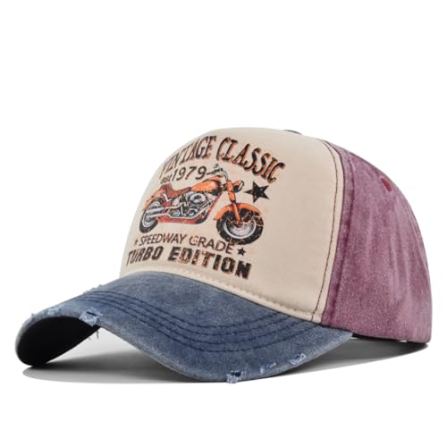 Casquette de baseball vintage homme visière anti soleil ajustable pour été