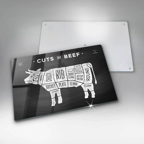 Planche à découper induction Wallfluent évite rayures protection plaque 80x52cm - 6