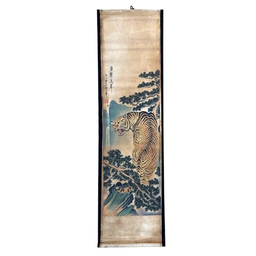 Wall Art Poster Prints Painting Hanging Paper Scroll Decor Tiger Fengshui