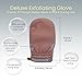 Carriberry Deluxe Exfoliating Glove for Bath & Shower, Deep Cleansing Body Bath Mitt for Body Scrub, Removes Dead Skin & Improve Skin Glow (Pink - Pack of 1)