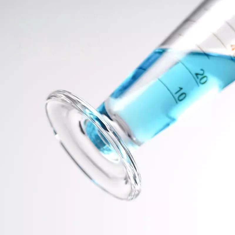 Glass Triangular Measuring Cup conical Measuring Cylinder with Scale 5ml/10ml/20ml/25ml/50ml/100ml/250ml/500ml/1000ml/2000ml(100ml)