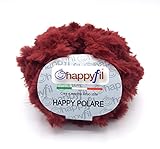  Filati miss tricot Lana Happy Polar (Chinchilla) 100 g efecto piel (burdeos)