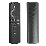 RLTech Custodia per Fire TV 4K/Fire TV (3rd Gen), Antiurto Flessibile Silicone Cover Protettiva Compatibile con all-New 2nd Gen Alexa Voice Remote Control (Nero)