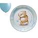 FESTA BAMBINO 10 PZ Piatti carta 23 cm con orsetto celeste