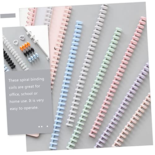 BCOATH 10 Peças Anel De 30 Furos Fichário Pastas De Cores De Scrapbook Preto Bobinas De Livro Cadern