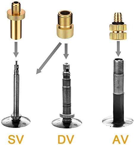 Bicycle Valve Adapter DV/AV/SV Bike Valve Adapter Ball Pumping Needles Set for Compressor Bicycle Pump Floor Pump Air Pump Ball Pump