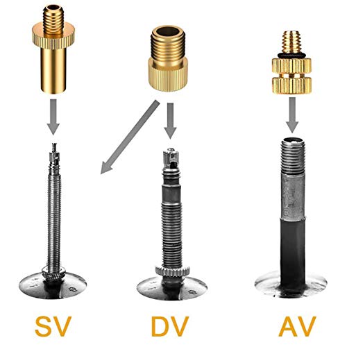 Hdnnc Bicycle Valve Adapter Dv Av Sv Converter, Ball Pump Needle, Inflation Needle, Air Pump Needle Set For All Bike, Sports Ball And Inflatable Equipment 10Pcs #TOP2