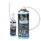 AutoFullCar - Pack Desinfectante y Purificador para Aire Acondicionado de Coche en Spray FullCarX - Limpia los Conductos AC - Sistema de Ventilacion Interior - Incluye Ambientador Coche Nuevo 100 ml