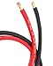 25 ft OFC 4 Gauge Oversized 12.5' RED & 12.5' Black Power Ground Wire Sky High Car