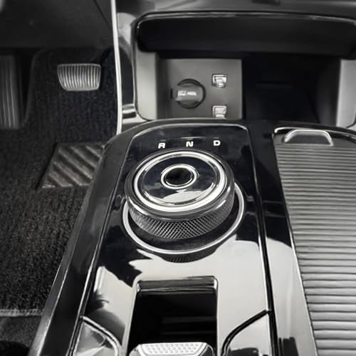 YOUTOOCAR Aluminum Alloy Gear Control Knob Cover Compatible with Kia K5 2021-2025 Accessories (Black)