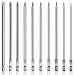 Rocaris 10pcs 6 In T8 - T40 Security Torx Bit Set - Torx Star Drive Security Screws - S2 Steel, 1/4 Inch Hex Shank - Fit All Standard Bit Holders Air and Power Tools