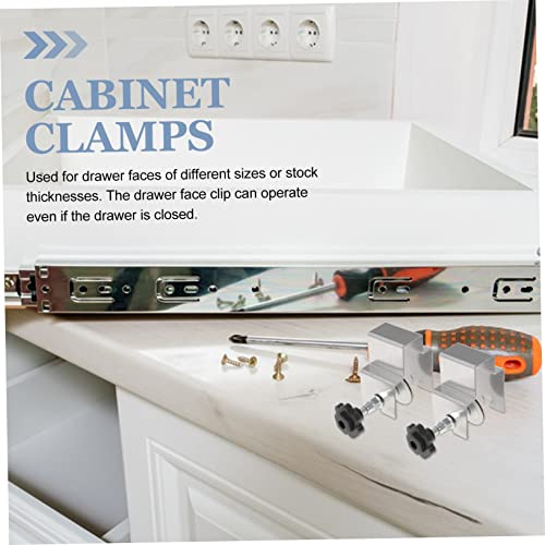 DOITOOL 12 peças de ferramentas de instalação de porta de clipe de painel braçadeiras de armário gra