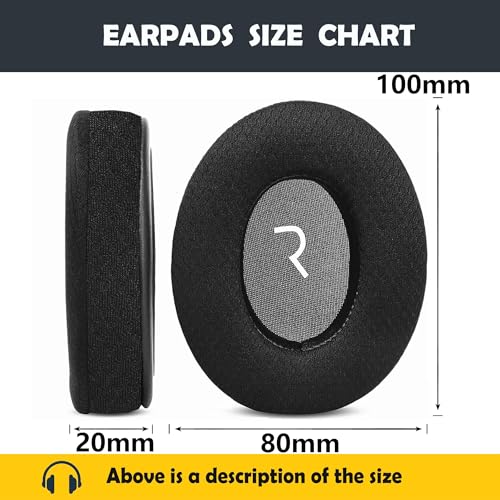 HT4189 Cojines para Auriculares Avantree Audition Pro / HT5009 / Avantree Audition / DG59 / HT4189 / HT3189 Cubiertas de Oreja con Tela Transpirable miniatura 6