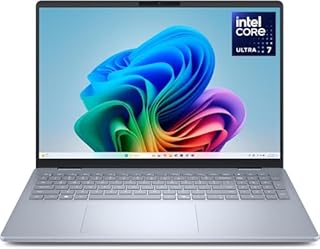 Dell 16 Plus Laptop Copilot+ DB16250, 16” 16:10 2.5K (2560x1600) Intel Core Ultra 7 256V, Intel Arc Graphics, 16GB RAM, 512GB SSD, Win 11 Home 24, Backlit Keyboard, Fingerprint Reader, Ice Blue