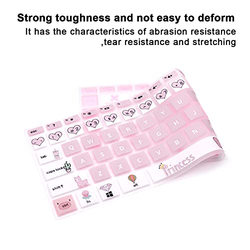 MMDW English Soft Silicone Keyboard Cover for HP 2020 2019 2018 14" Laptop - image 4