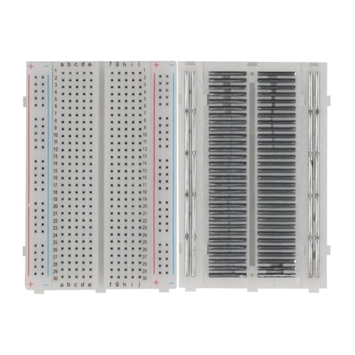 YFUSET 4pcs 400 Point Breadboard Mini Solderless Breadboard Ideal for prototyping Test Circuits - Thumbnail 3